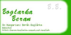 boglarka beran business card